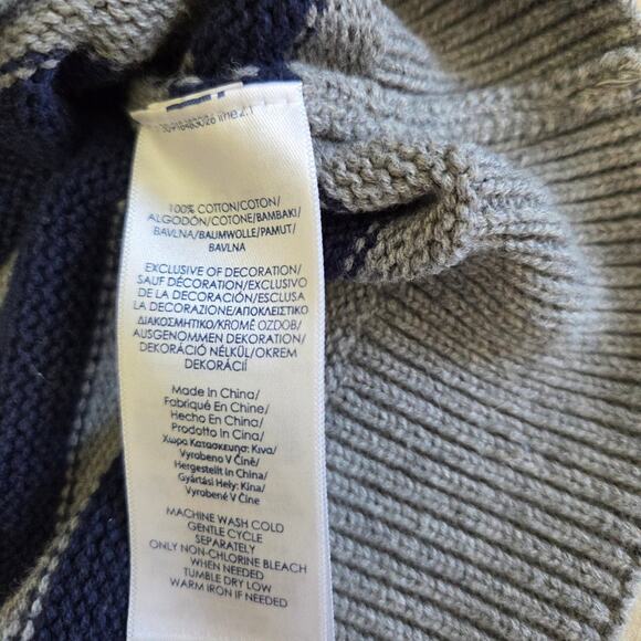 Chaps grey and navy blue Sweater mens size XL - Picture 10 of 10